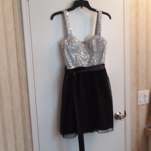 Love Reign As U Wish Sequin Black Cocktail Dress - Picture 2 of 8